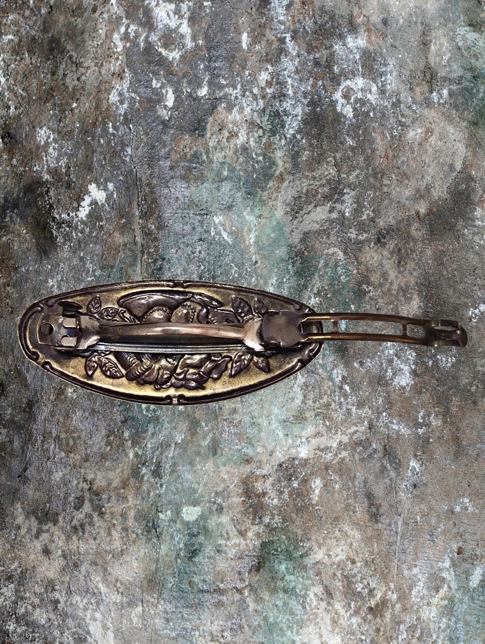 Vintage Antique Metal Barrette By D.C. - Picture 3 of 3